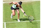 BIRMINGHAM, ENGLAND - JUNE 14: Casey Dellacqua of Australia in action against Barbora Zahlavova Strycova of Czech Republic on day six of the Aegon Classic at Edgbaston Priory Club on June 13, 2014 in Birmingham, England. (Photo by Tom Dulat/Getty Images)